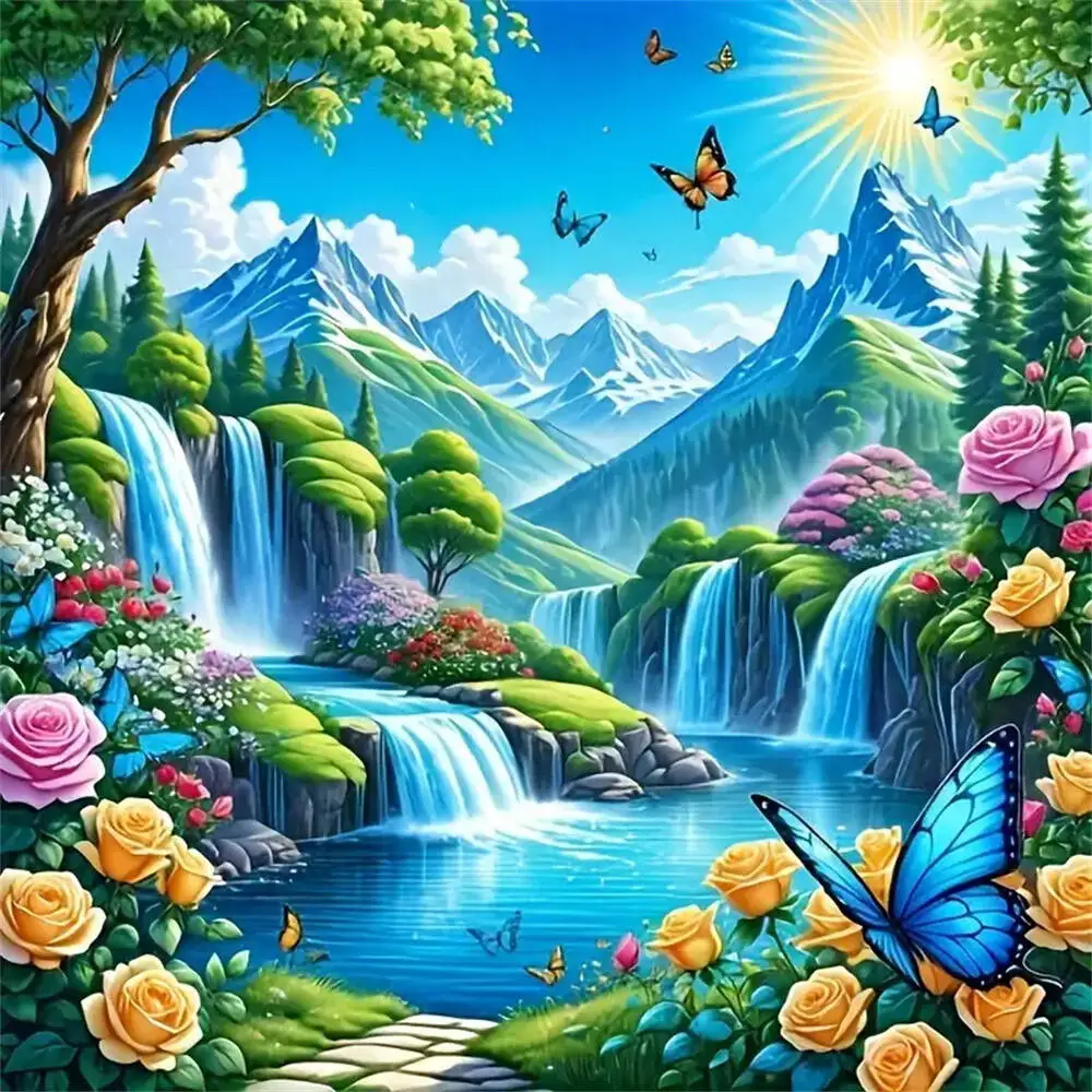 

Jigsaw Puzzles 1000 Pieces Landscape Painting Home Decor Adults Puzzle Games Family Fun Floor PuzzlesEducational Toys for Kids