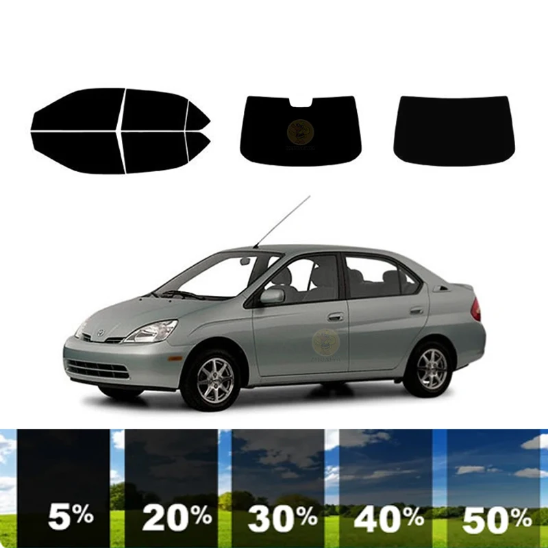 

precut Removable Window Tint Film For Car 100% UVR 5%-70%VLT Heat Insulation Carbon ﻿For TOYOTA PRIUS 4 DR SEDAN 2001-2003