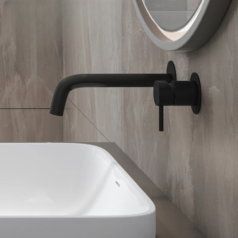 

Classic does not fade with the passage of time, embedded in wall style concealed washbasin faucet