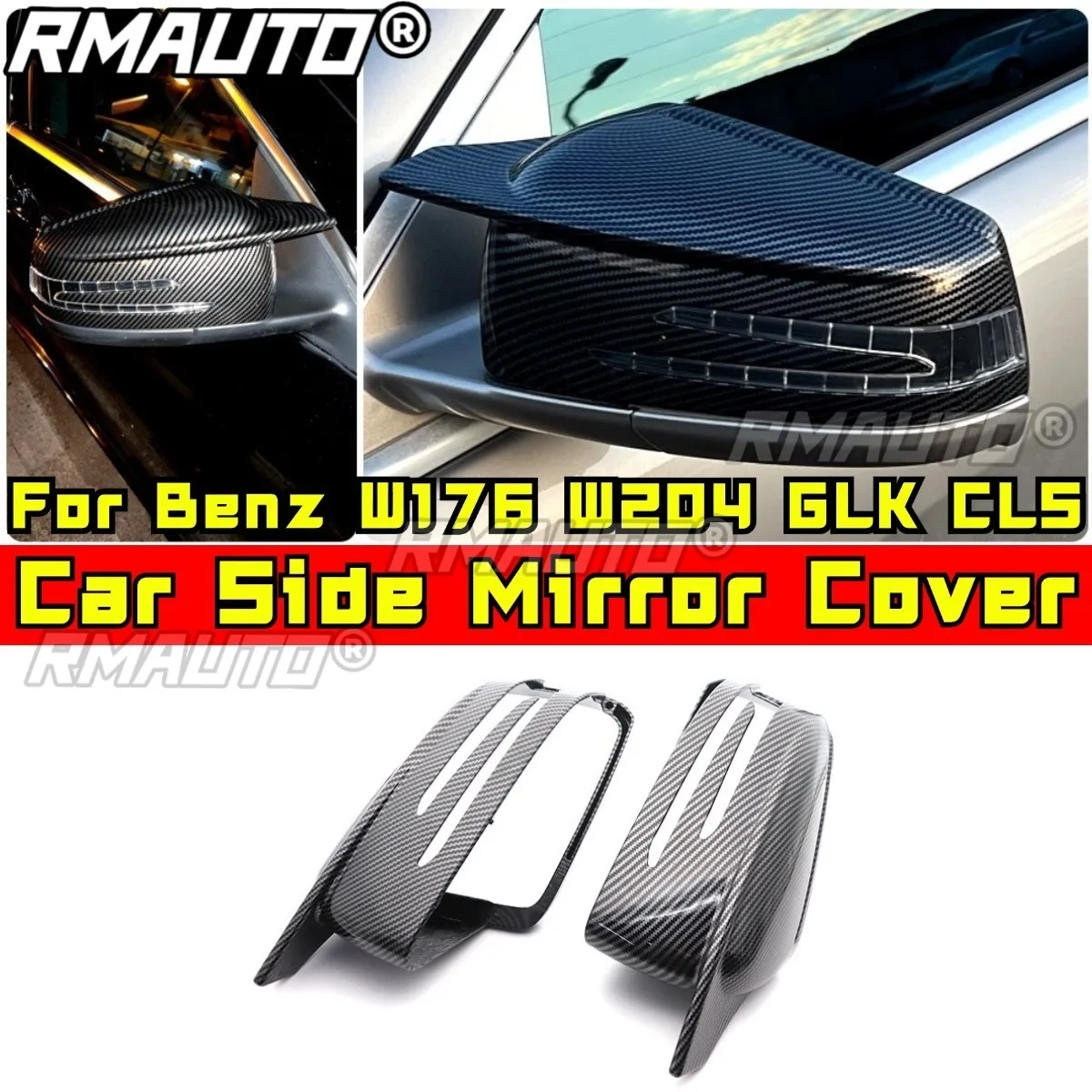 

Для Mercedes-Benz W176 W204 GLK CLS GLA A45 CLA обвес автомобиля крышка заднего вида защитная крышка бокового зеркала модификация часть