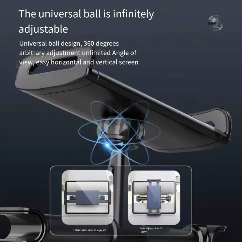 Car Bracket Tablet Car Universal Holder For 5-13 Inch Telescopic Rear Pillow Holder Bracket Supplies Stand Seat Headrest Mount