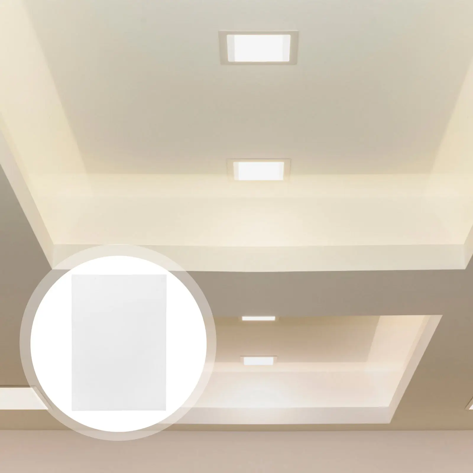 

Rectangular Frosted Acrylic Sheet 297x210mm Lamp Diffuser Plate for Pendant Chandelier Ceiling Light Fixture Replacement Easy