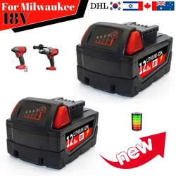 For Milwaukee M18 battery Original 18V 12.0Ah 48-11-1815 48-11-1850 2604-22 2604-20 2708-22 2607-22 power Tools Battery