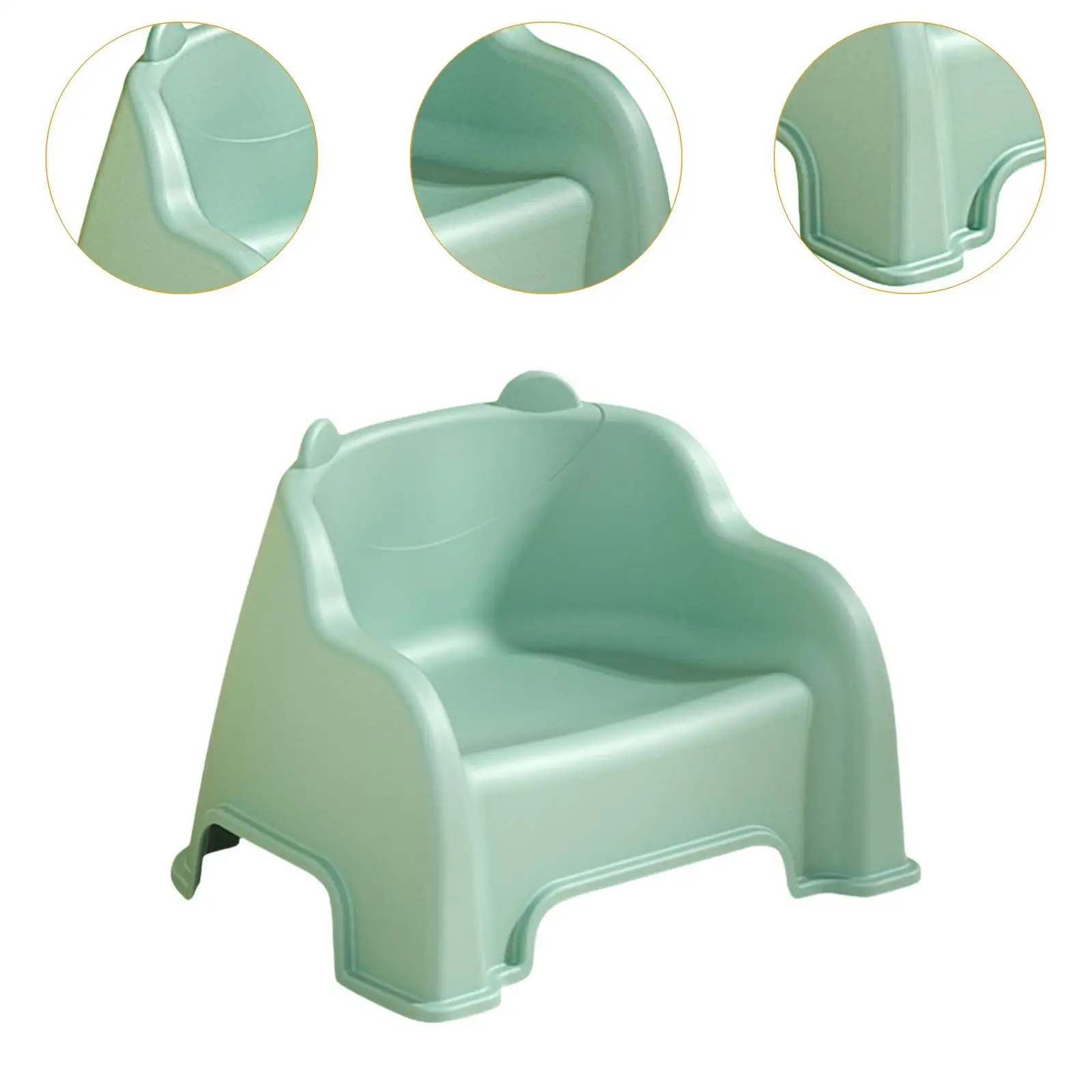 Small Stool Sturdy Lightweight Foot Stool Under Desk Footrest Shoe Changing Stool with Back Support Step Stool for Kitchen image 5