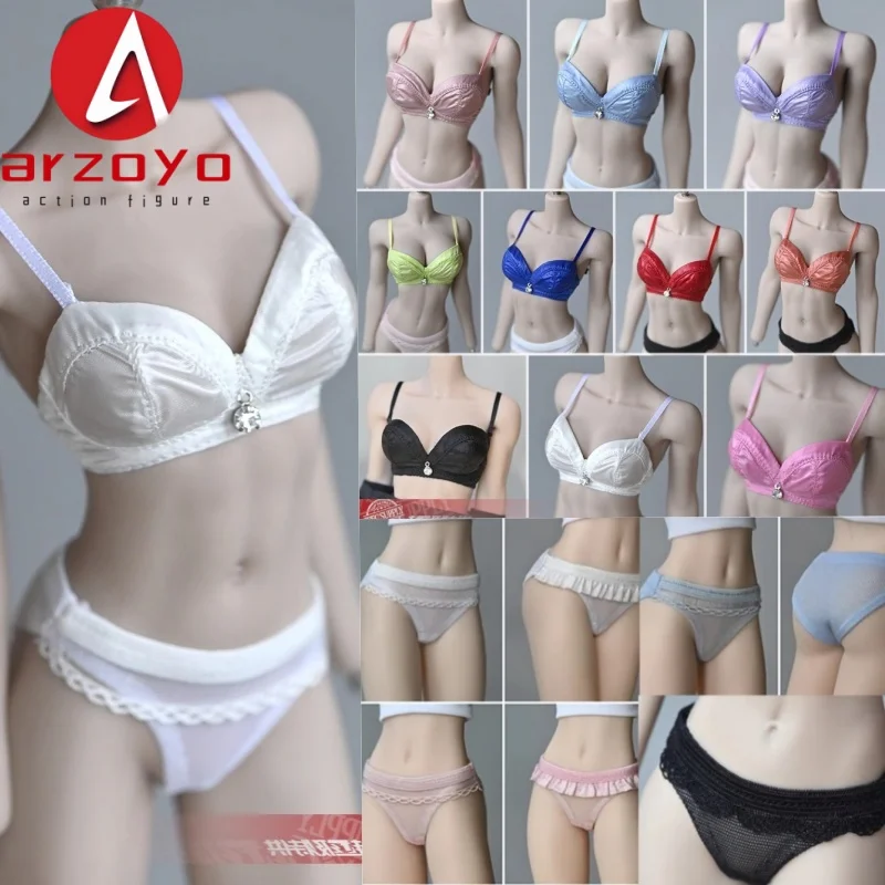 Soutien-gorge à bretelles réglables pour femmes, échelle 1/6, sous-vêtements en dentelle, modèle de vêtements pour corps de figurines d'action PH TBL de 12 pouces