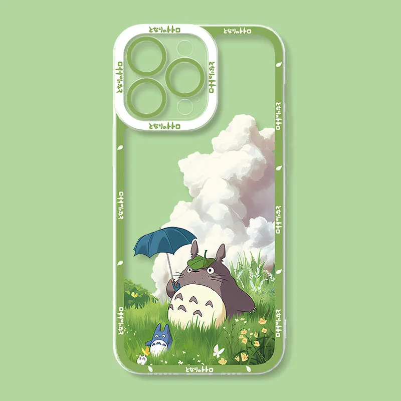Casing Ponsel Anime T-Totoro Gemuk Lucu untuk Xiaomi Redmi Note 14 13 12 11 Pro Plus 10 9 9S 8 Pro 4G 5G Sampul Belakang Silikon Lembut