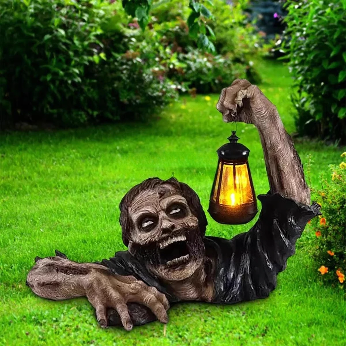 New decorative luminous zombie lantern house secret room scenic bar arrangement resin ornament