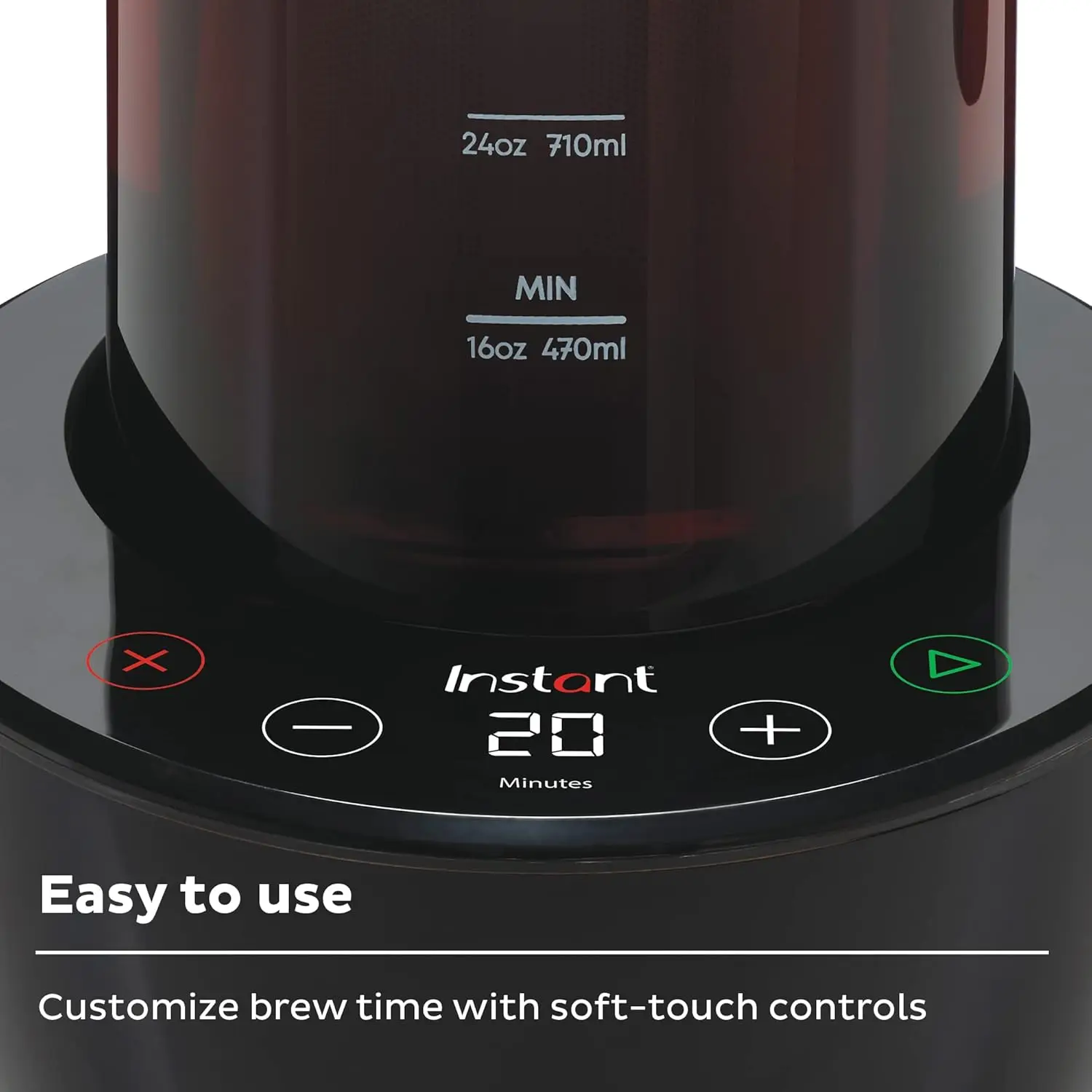 Instant Cold Brew Electric Coffee Maker, From the Makers of , Customize Your Brew Strength, Easy-to-Use, Dishwasher Safe Glass P