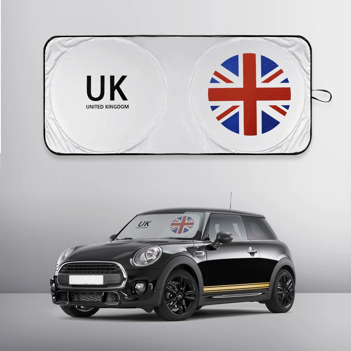 

Car Windshield Sunshade For MINI Cooper R56 Sun Shade UV Protection Cover UK Emblem Flag Logo Coche Parasol Auto Accessories