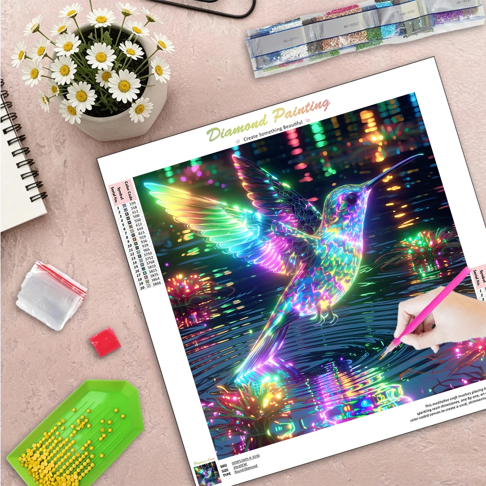 

GATYZTORY Diamond Painting Kit Home Decor Gift Diy Making Kits Bird Full Round/Square Diamond Art Painting For Adults Diy Gift