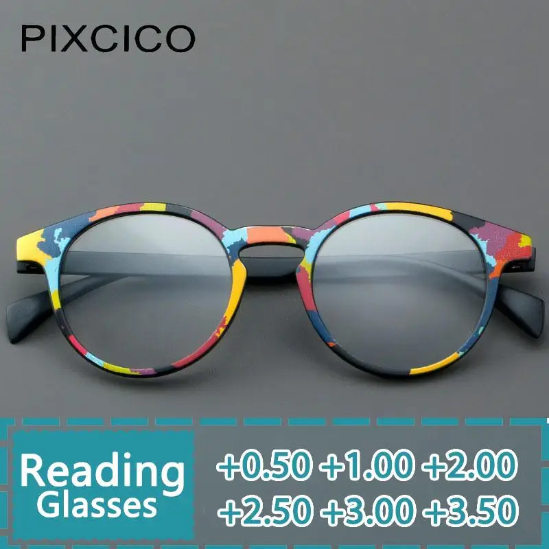 R57059 Rainbow Tr90 Presbyopic Eyewear Lady Trend Cat Eye Reading Glasses Dioptric +100 +200 +300 Optical Clear Eyeglass