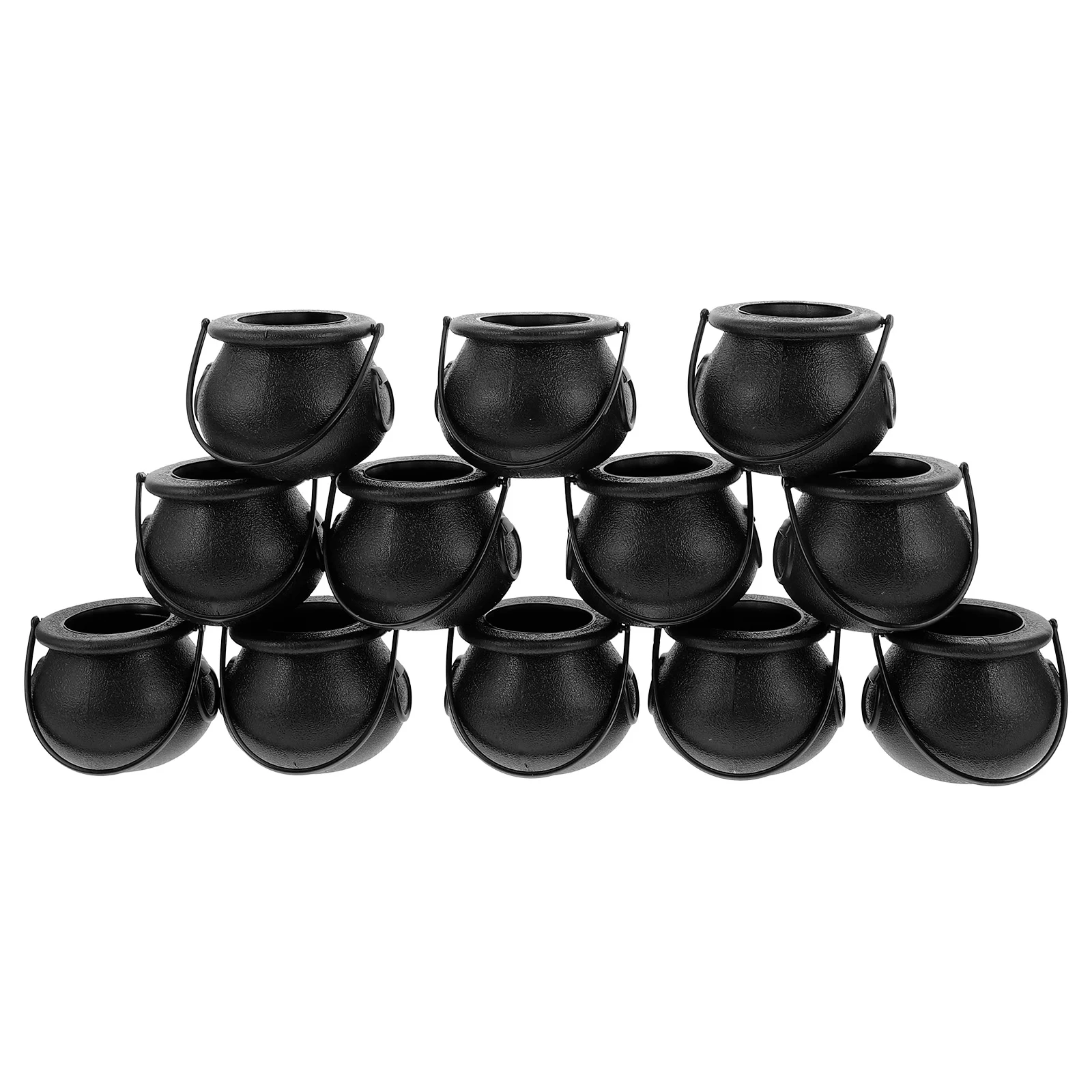 

12 Pcs Halloween Candy Bucket Trick Treat Storage Jar Kids' Halloween Party Accessory Mini nament Holder Home Storage Container