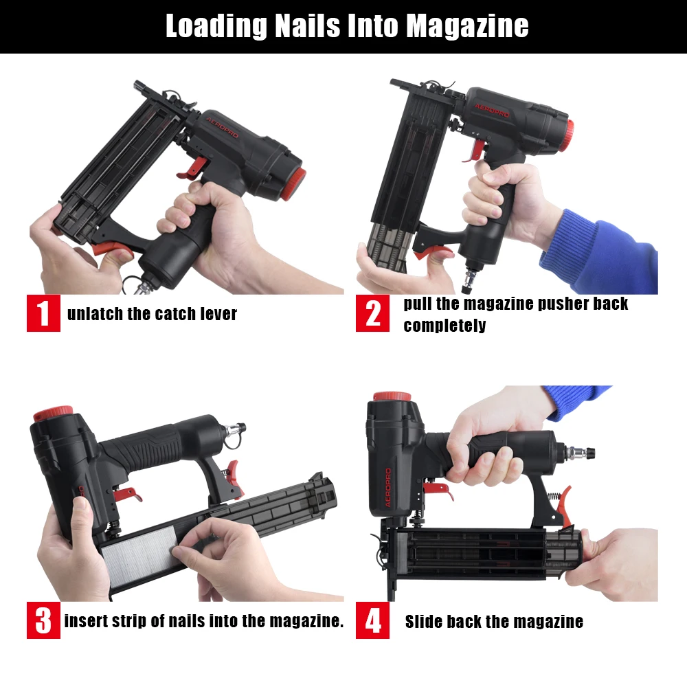 AF50 15-50mm 18 Gauge Air Pneumatic Nailer  2 in 1 Combi Nail Gun for Efficient Furniture Work and Convenient Nailing