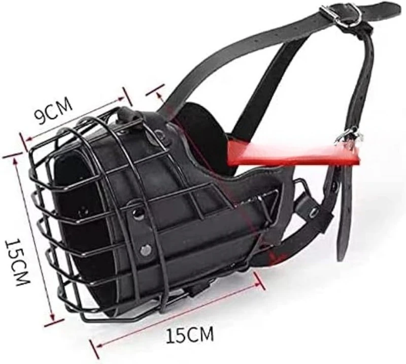 

Heavy duty dog mouth cage adjustable anti-bite anti-collision breathable safety mask, suitable for large and medium dog training
