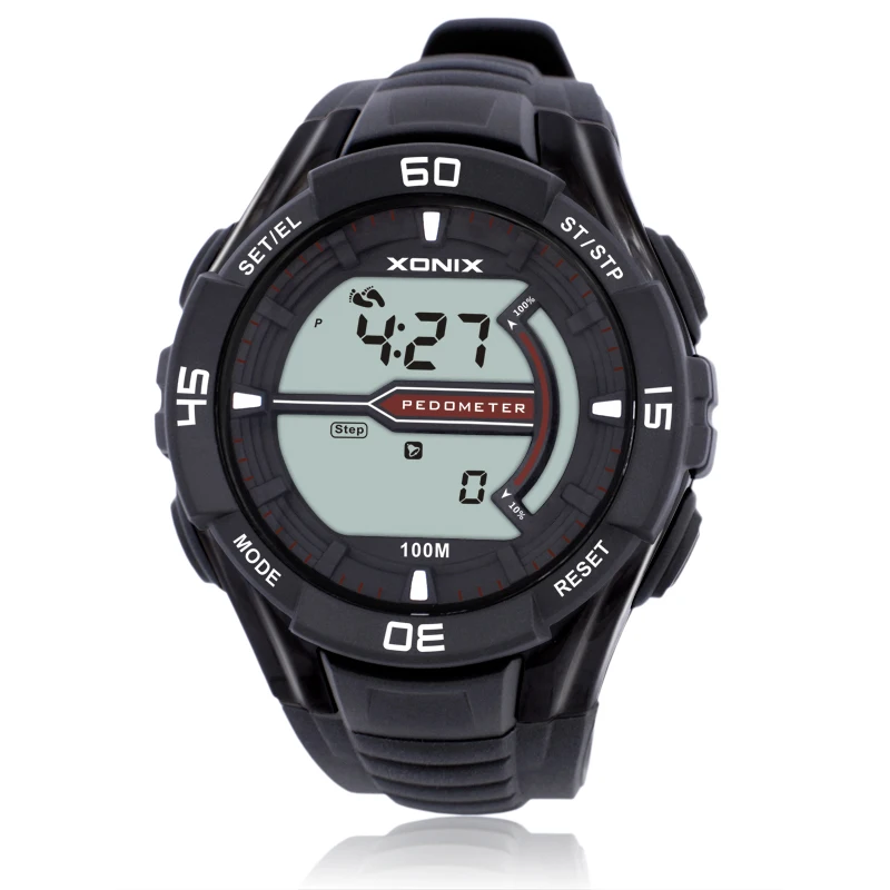 

XONIX Classics New Fashion Multifunction Electronic Walking Pedometer Calorie Sports Swim Dive Waterproof 100m Watches Run JKP