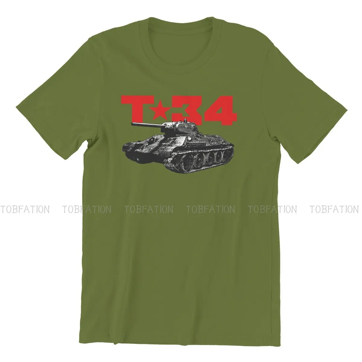 Tシャツ男性用半袖Tシャツ,カジュアルなストリートウェア,ロシアのusr cccpスタイル,ギフトアイデア,T-34