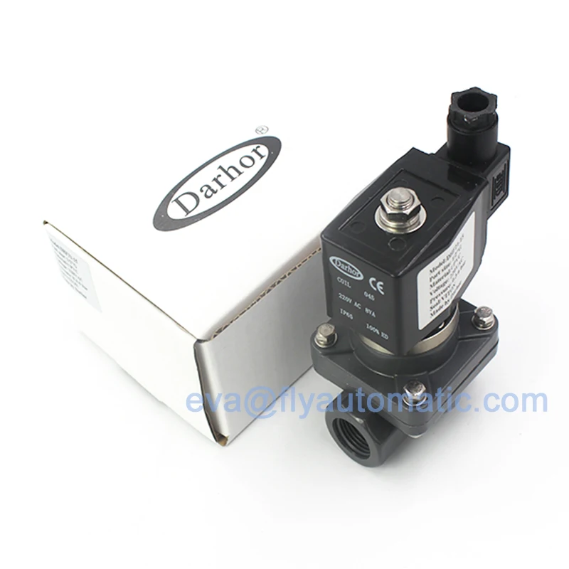 

Darhor DHF21-40 PVC Anticorrosion FKM DC24V AC110V AC220V 1 1/2" Pneumatic Solenoid Valve