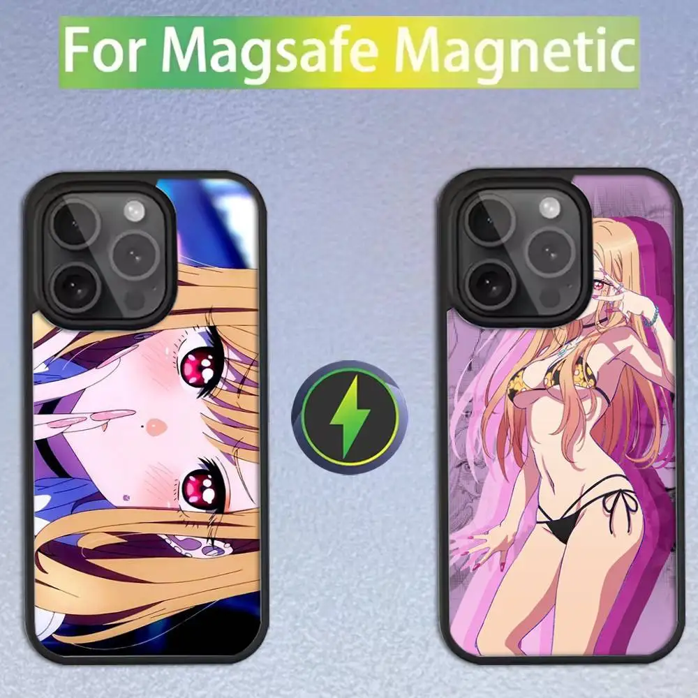 

Anime My Dress-up Darling Phone Case For iPhone 16,15,14,13,12,11,Pro,Max,Plus,Mini,SE Magsafe Magnetic Wireless Charging