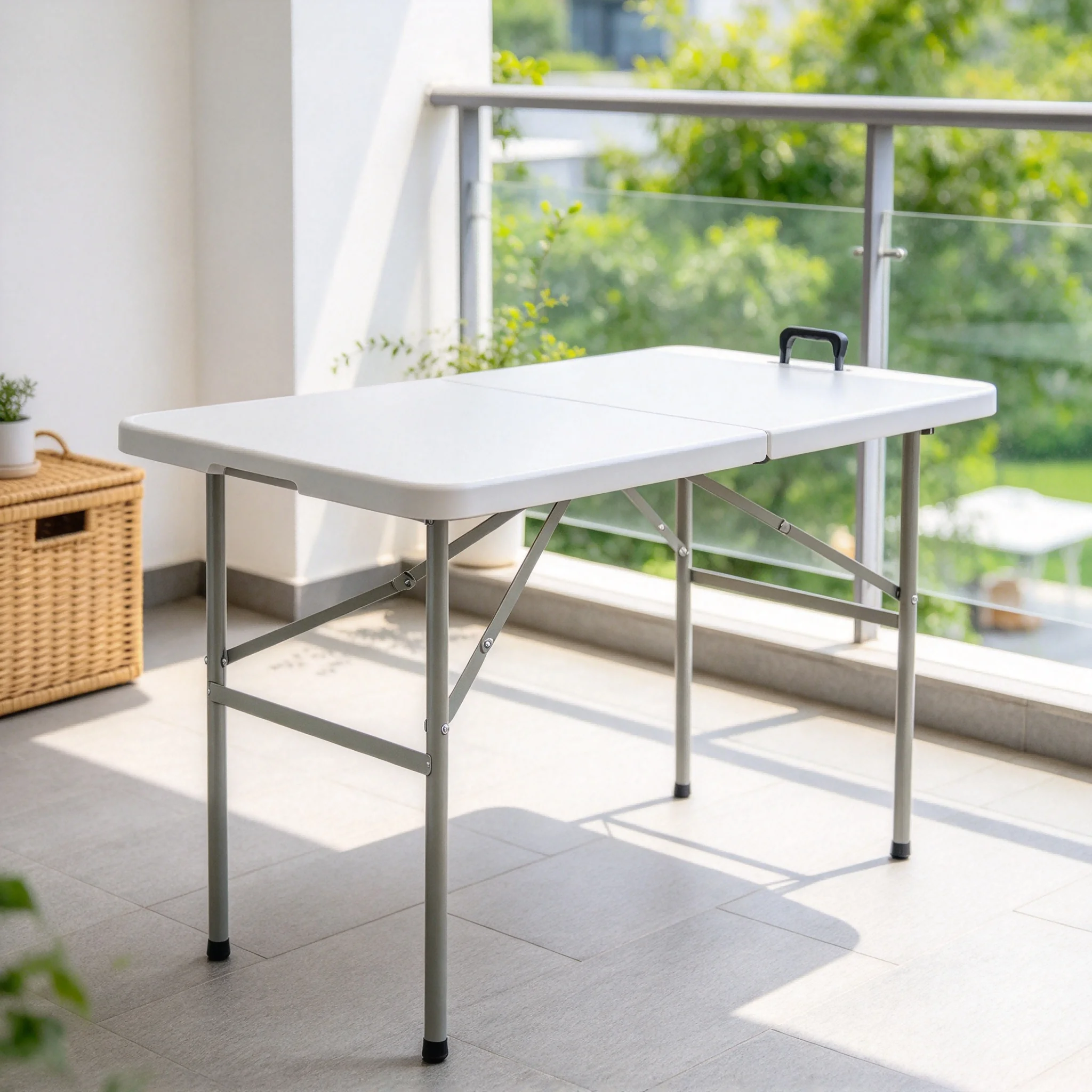 AOLIVIYA Rectangular Desk Chair Lightweight Compact Set Portable Folding Table Picnic Camping Table Outdoor Coffee Tea Table