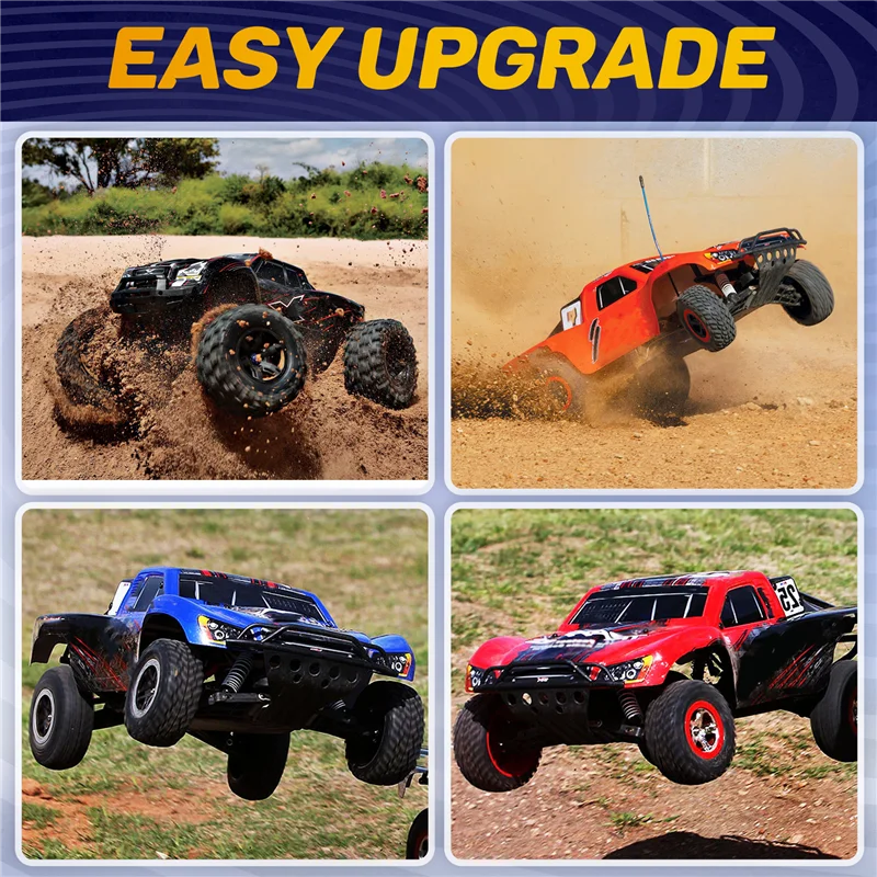 FBIL-4Pcs Gummi Reifen Reifen Für ARRMA1/18 2S TYPHON GROM RC Auto Upgrade Teile Zubehör