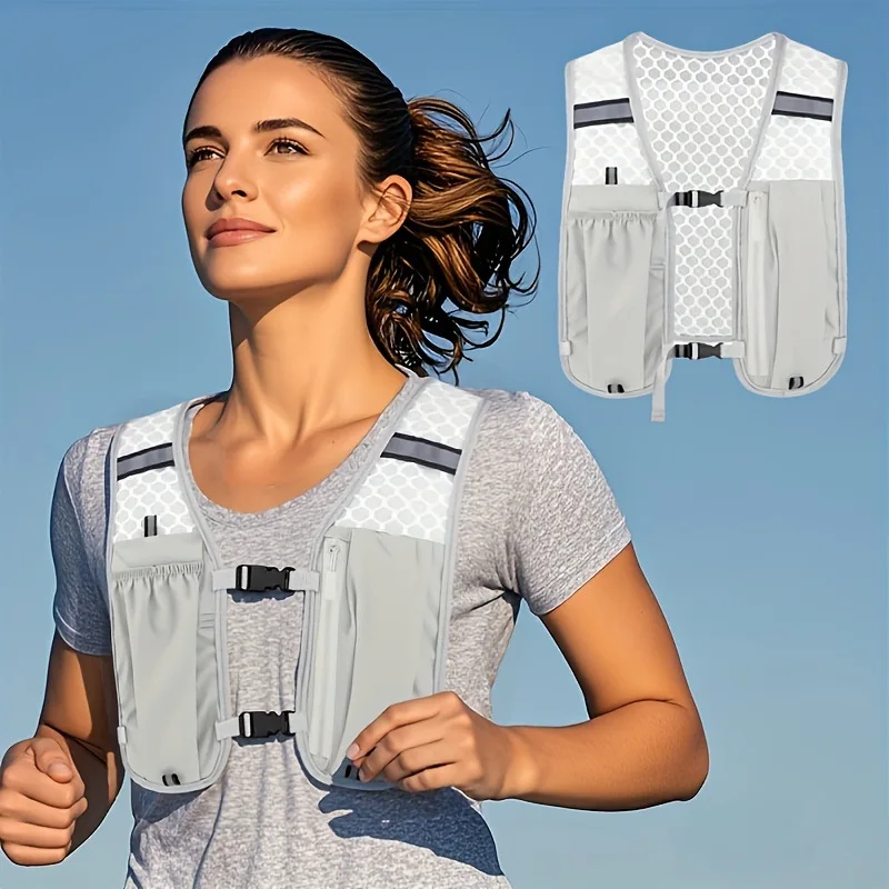 Lightweight Outdoor Mountaineering Camping Hiking Sports Vest Backpack with Reflective Strips for Night Running And Cycling