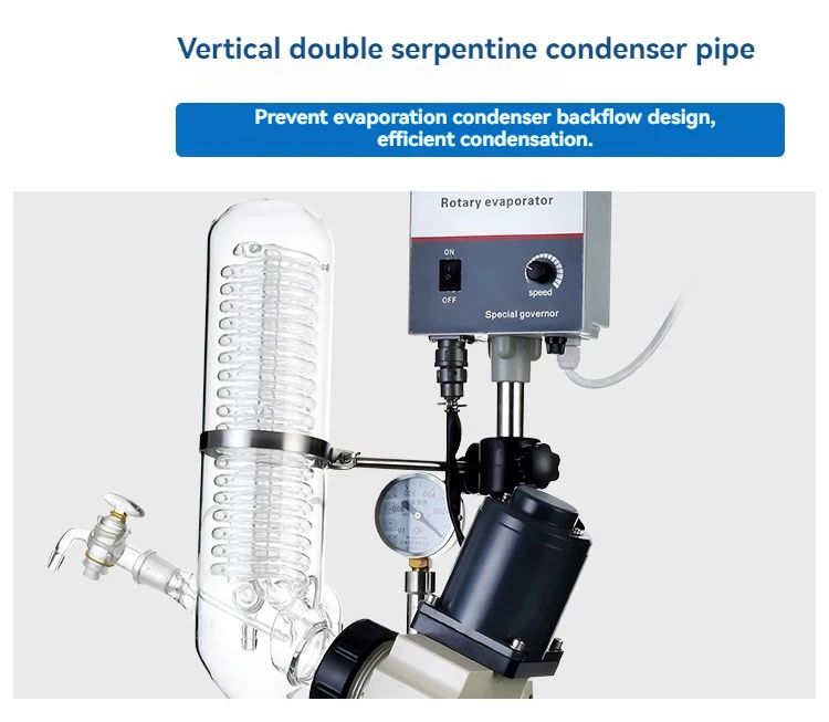 1.5KW Lab-scale Rotary Evaporator Rotavapor Glass Distillation System with Rotation Evaporation