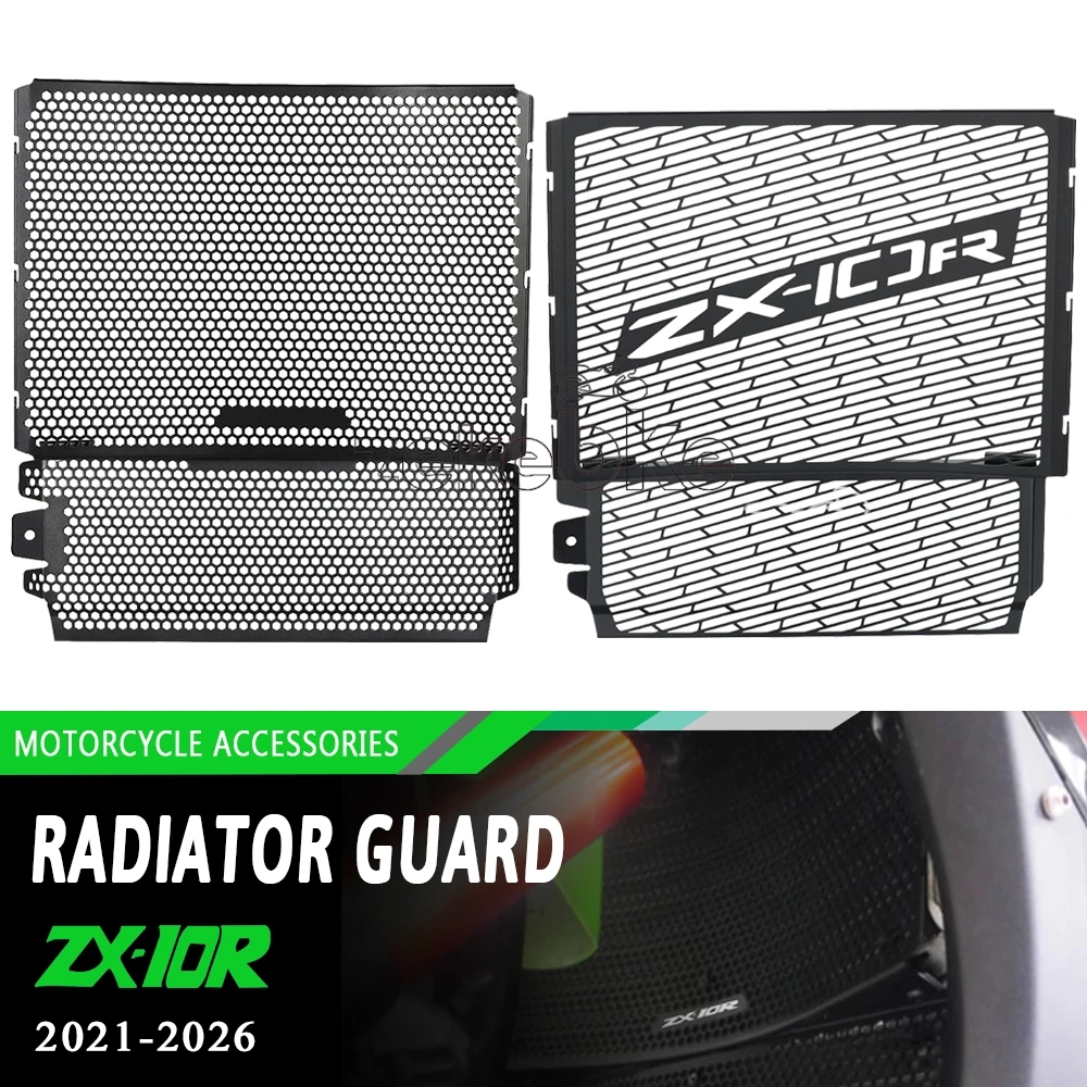 For Kawasaki Ninja ZX10R ZX10RR ZX 10 R RR 2021~2026 2025 2024 2023 Motorcycle Radiator Grill Cover Protector Water Tank Net Mes