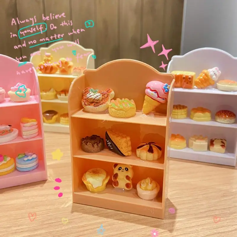 Estante de supermercado en miniatura para casa de muñecas, soporte de exhibición, estante de almacenamiento, decoración de escena, accesorios para casa de muñecas de juguete, 1:12