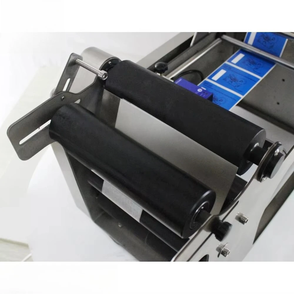 

2026 hot sales Sticker horizontal can labeling machine small round bottle semi-automatic