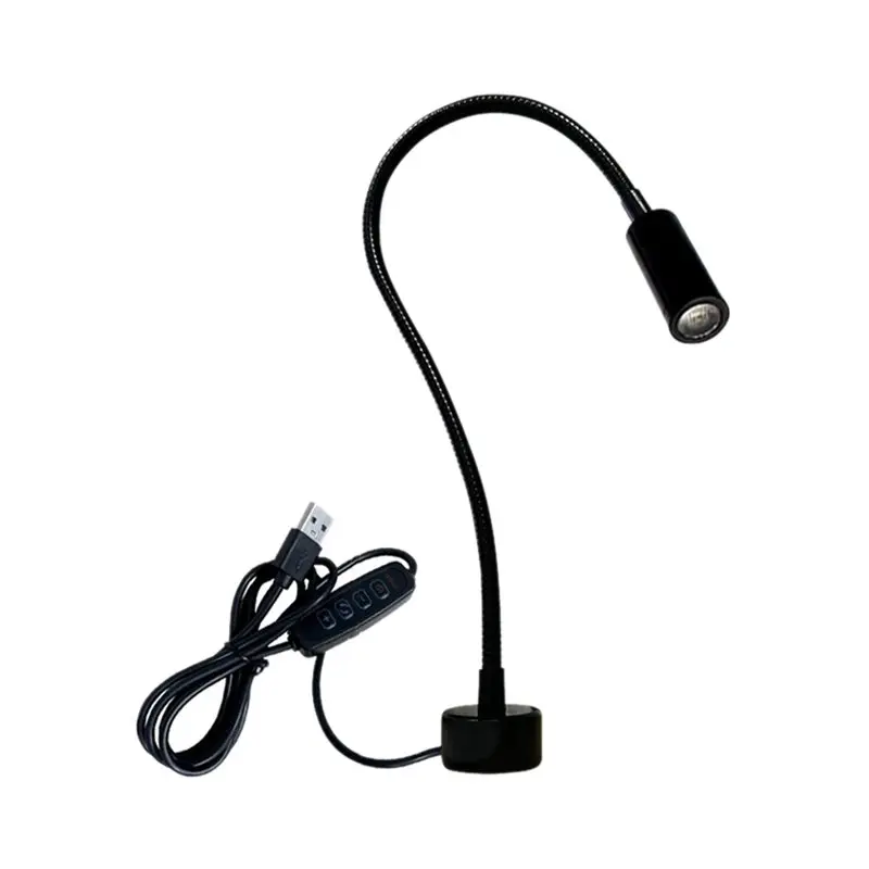 abku-led-3w-磁気ワークライト、フレキシブルグースネックと磁気ベース付き-工場用ライト、旋盤用照明ランプ