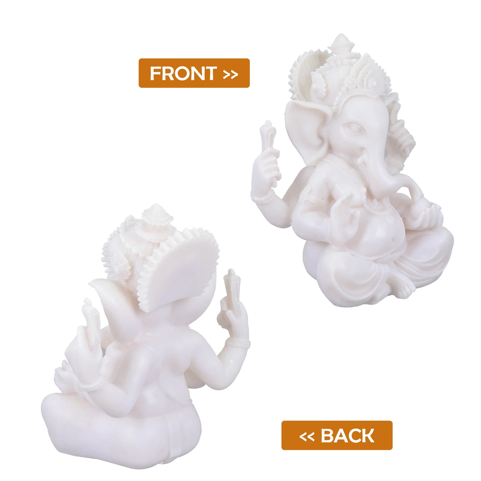 

Elephant Resin Statue Handmade Sculpture Desktop Ornament Home Decor Buddha Elephant Adornment Home Ornament
