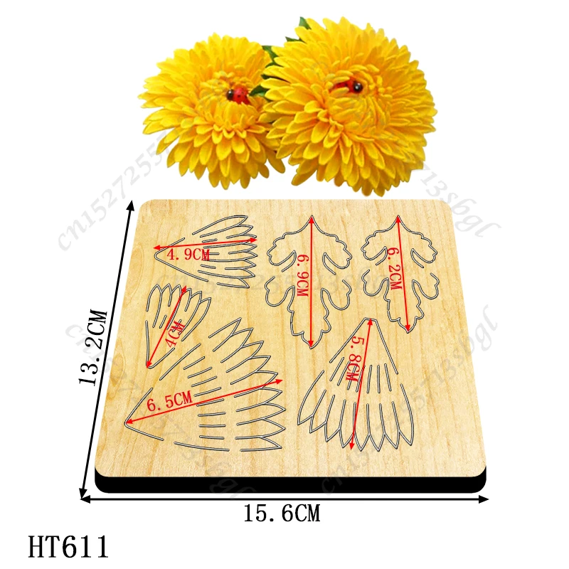 

Пресс-формы для хризантемы-новая форма для высечки и дерева, HT611 подходит для стандартных высекальных машин на рынке.