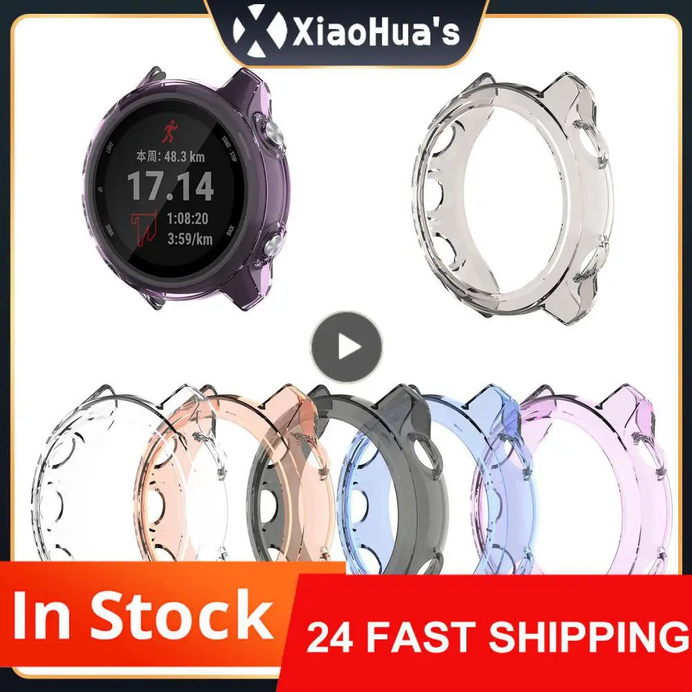 For Garmin Forerunner 245 245M Case Protective Cover Soft TPU Edge Shell Protector Bumper For Garmin 245 Accessories