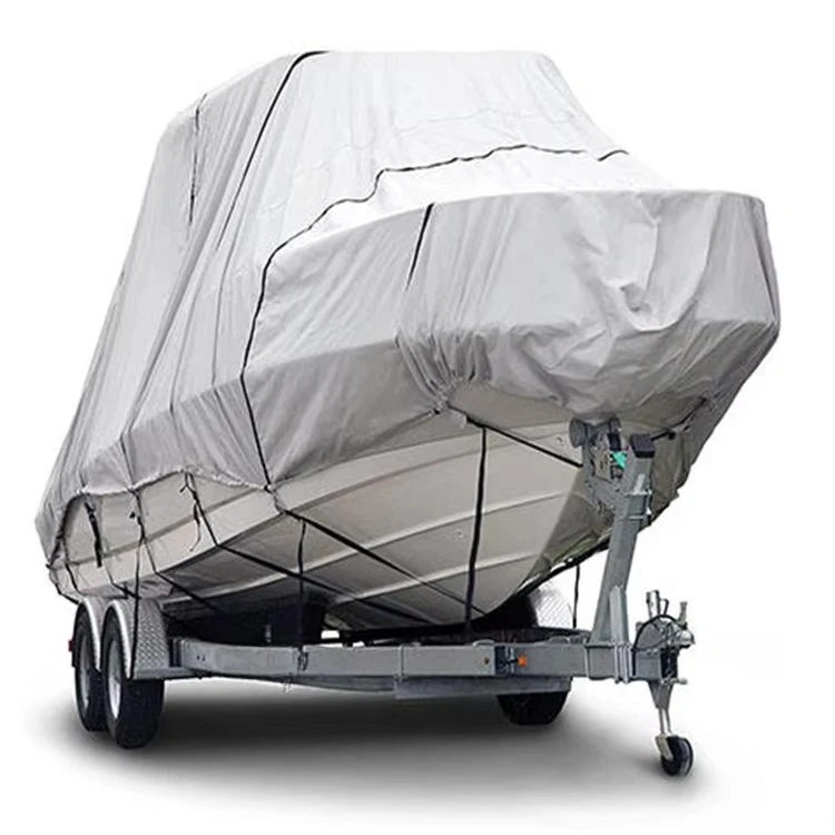 600D 210D Heavy-Duty Oxford Waterproof Boat Cover Full-Size Trailerable Center Console Yacht Protection Factory Direct DDP