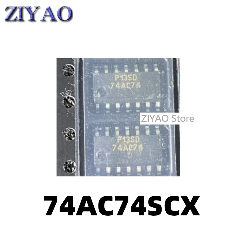 5PCS 74AC74SCX SOP-14 chip 74AC74 logic IC