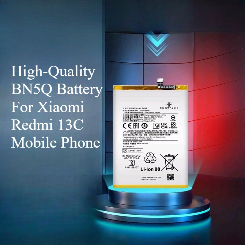 

High-Quality BN5Q Battery For Xiaomi Redmi 13C Mobile Phone