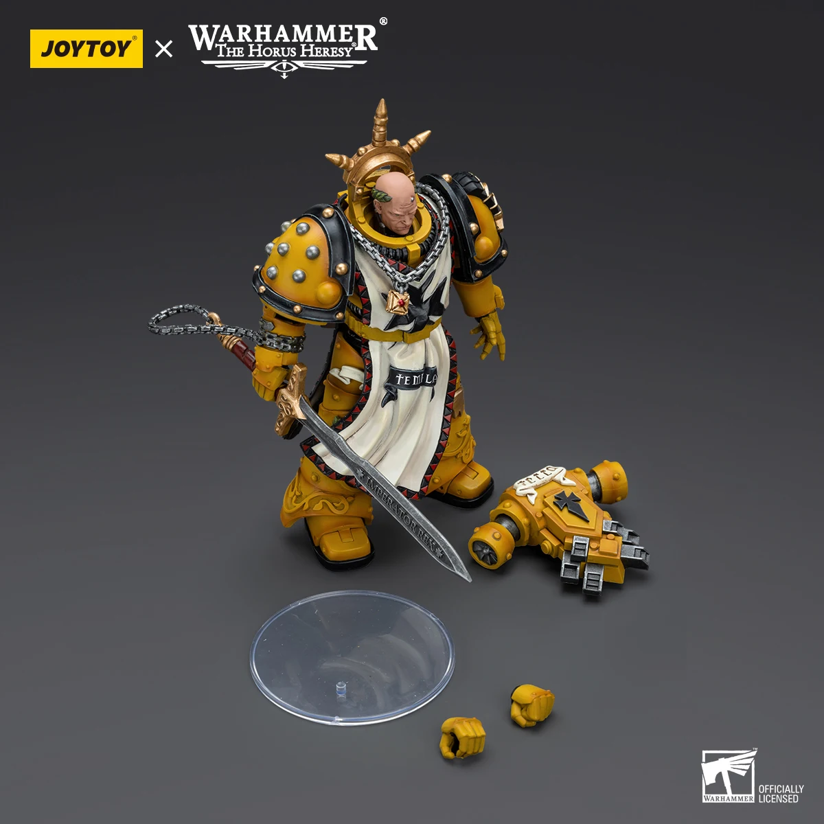 [Pre-Order]Joy Toy Warhammer The Horus Hersey Imperial Fists Sigismund First Captain of the Imperial Fists Action Figure Gift