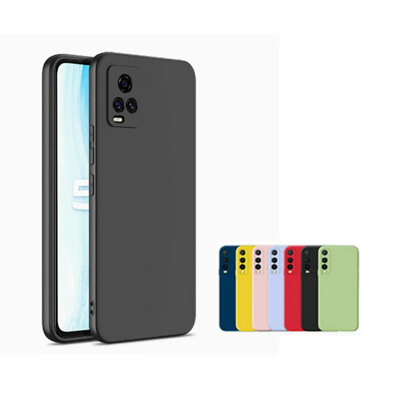 SUREHIN Liquid Silicone Case for VIVO S7T S7 Cover Blue Green Purple Pink Yellow White Soft Protect Back Cover for VIVOS7T Case