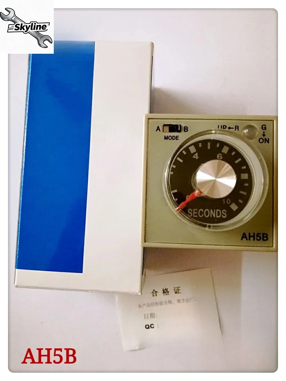 AH5B Knob Adjust Time Relay 1S 10S AC220V DC24V Industrial Time Delay Timer Relay