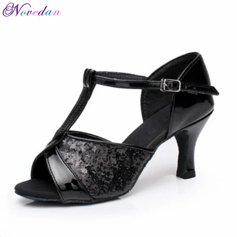 Chaussures de danse latine pour femmes, chaussures de danse de salon, bottes de salsa, chaussures de danse de fête, samba, kizomba, argent, or, noir