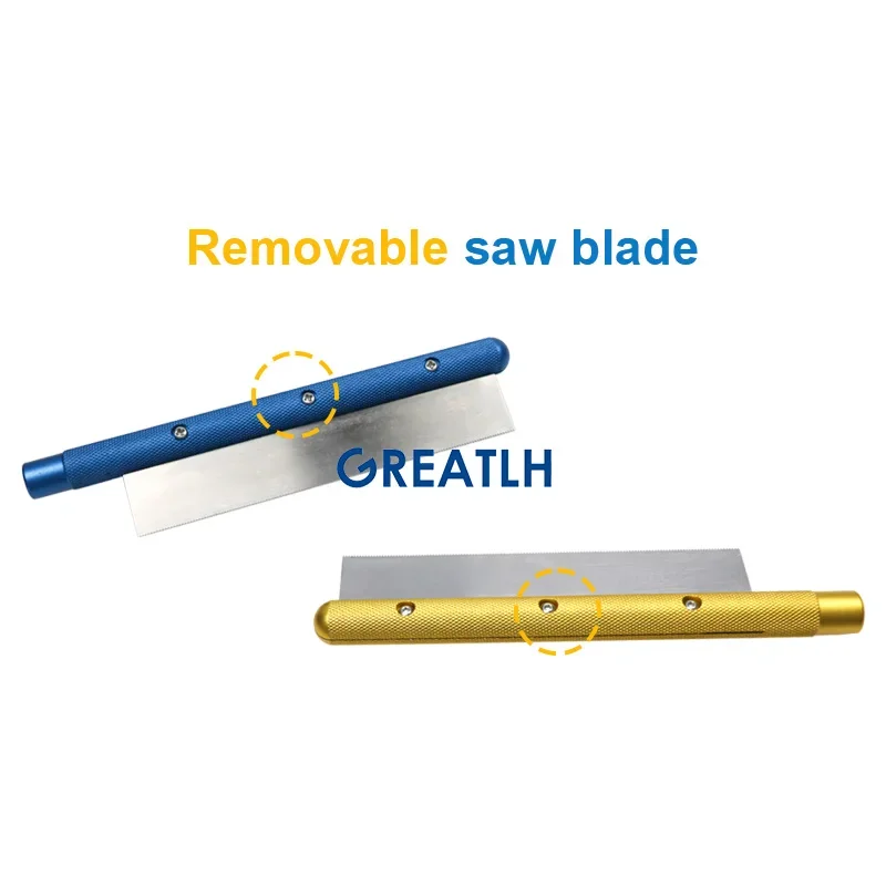 GREATLH Bone Saw Ultra-thin Saw Blade Hand-held Manual Bone Saw 18cm Orthopedic Veterinary Instrument