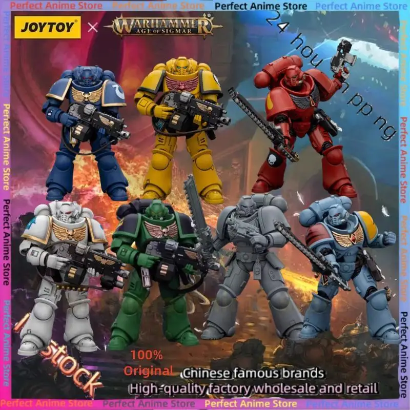 

【In Stock】Original JOYTOY Warhammer 40K SPACE MARINES WHITE CONSULS INTERCESSORS 1 1/18 Action Figure Toy Model