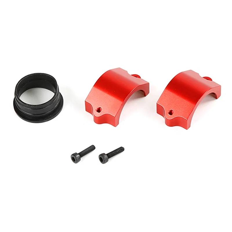 Zestaw metalowych zacisków rur rezonansowych CNC do 1/5 Hpi Rofun Baha Rovan King Motor Baja 5B 5T 5Sc Rc Car Racing Toys Parts, Red