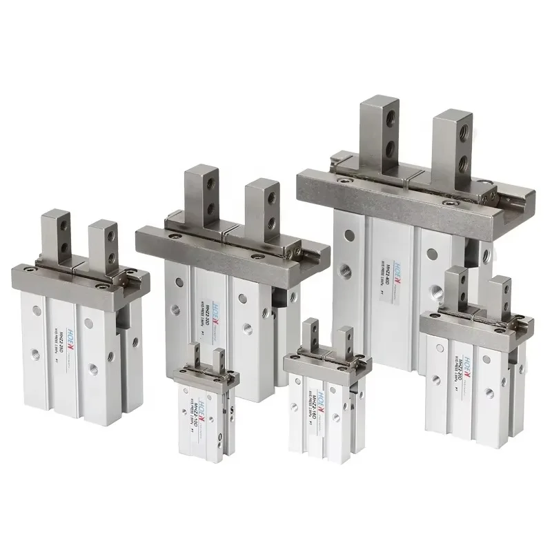 MHZ2 Parallel Type Single Acting Air Gripper Pneumatic Cylinder MHZ2-6S MHZ2-10S 16S 20S 25S 32S 40S Aluminium Finger Cylinder