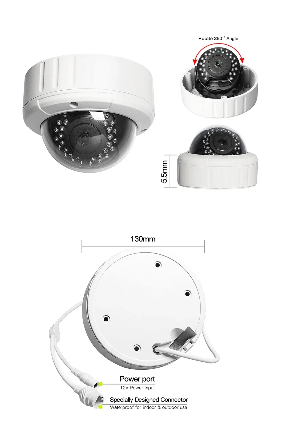 Loosafe 16CH CCTV sistema H.265 3MP-5MP cámara domo red visión nocturna CMOS Sensor HD 16 canales NVR Kit OEM personalizable