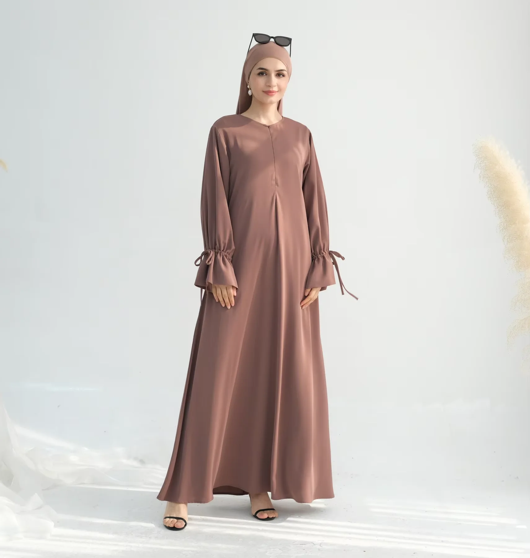 

2025 Ramadan Abaya Eid Djellaba Dubai Muslim Women Maxi Dress Turkey Kaftan Arabic Robe Kebaya Caftan Marocain Femme Abayas Gown