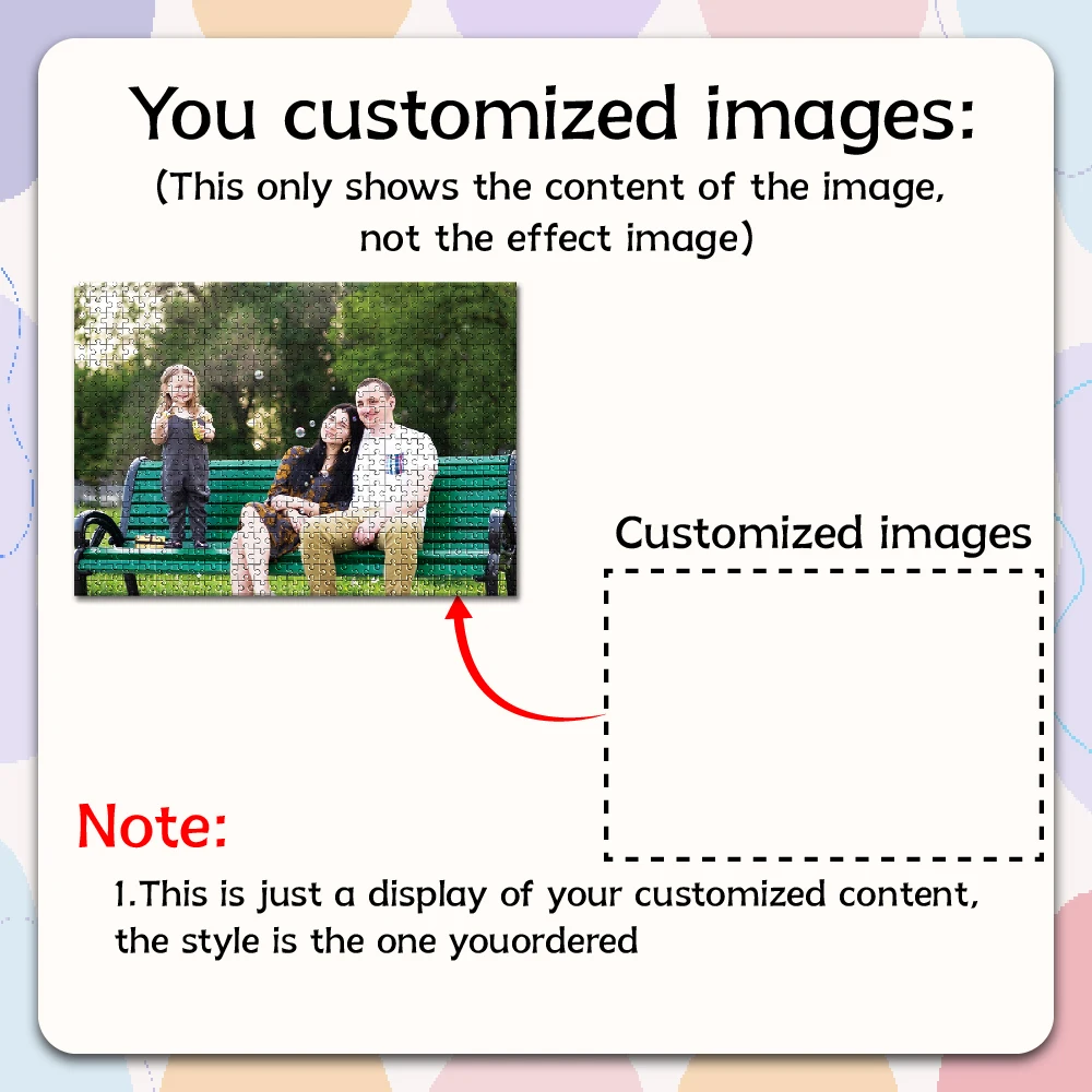 35/150/300/500/1000pcs Custom Photo Customized Picture Personalised Decompression Puzzles Jigsaw puzzle Mosaic Family Gift