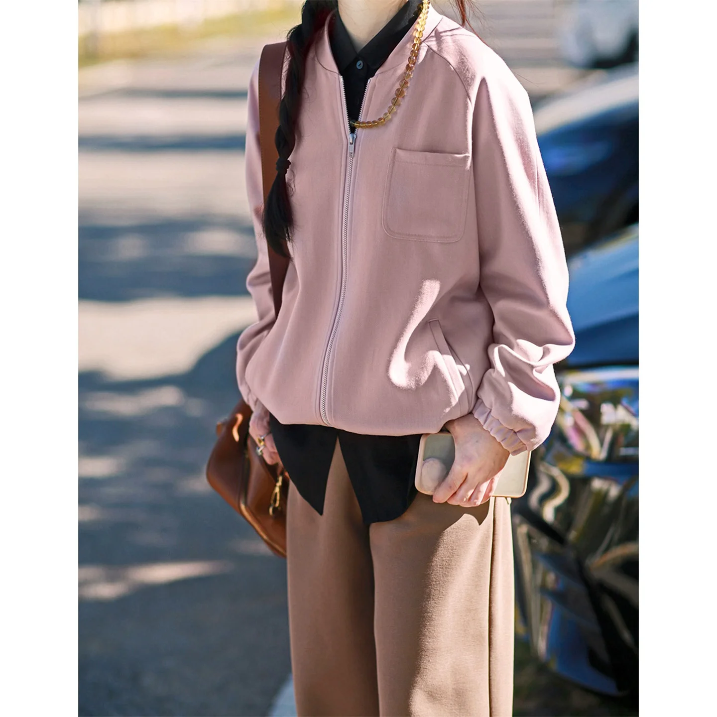 

Limited Edition High-Quali Pure Wool Vintage Outerwear Ele Casual Women's Jaet Sli Loose Fit Warmth Retention