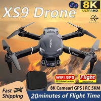 Xs9 Drone GPS Drones Toys 8K HD Dual Camera Professiona Airplane 360° Obstacle Brushless Motor Foldable Quadcopter RC Toys Gifts