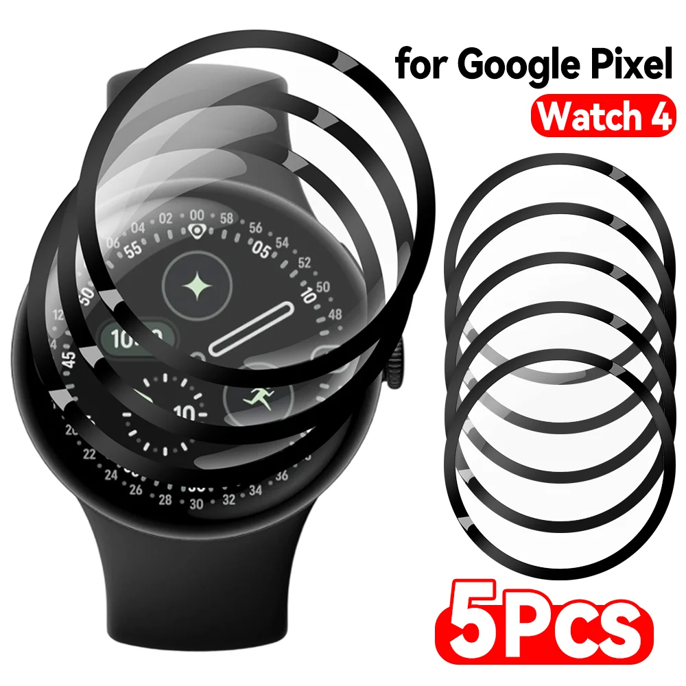 

5/1pcs for Google Pixel Watch 4 41mm 45mm Watch Screen Protector PMMA Composite Films Anti-Scratch Protective Film Not Glass
